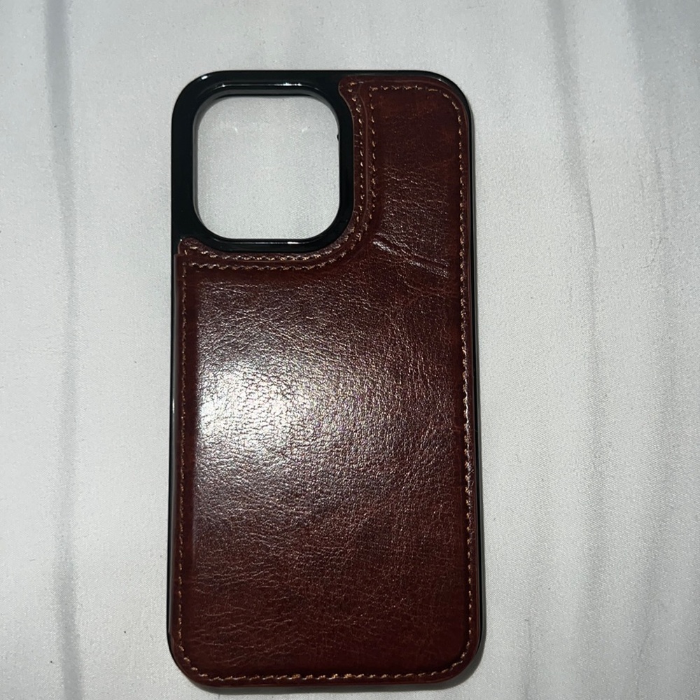 iPhone 13 Pro Leather Wallet Case